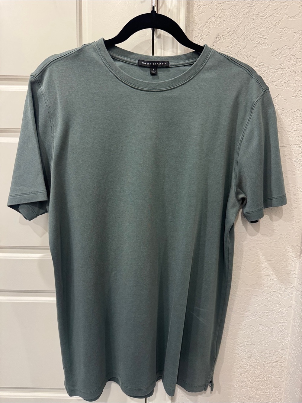 Robert Barakett Men's Short-Sleeve Crewneck Tee in Dusty Sage
